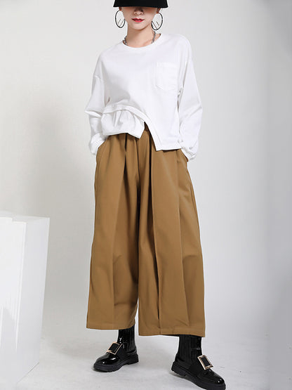 xakxx Original 3 Colors Simple Casual Wide-Leg Pants