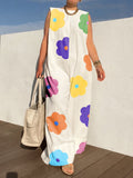 xakxx Sleeveless Wide Leg Floral Printed Jumpsuits