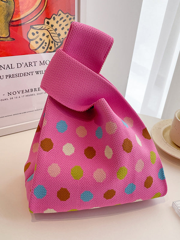 xakxx Multi-Colored Polka Dot Bags Handbags