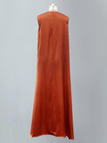 xakxx Loose Sleeveless Solid Color Round-Neck Maxi Dresses