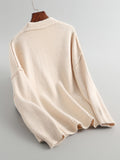 xakxx Urban Solid Color Long Sleeves Knitting Cardigans Outerwear