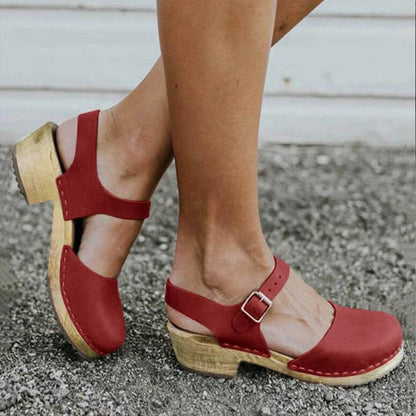 xakxx Summer Women Wedge Sandals Female Platform Boots Mid Heel Sandal Back Strap Casual Shoes Ladies Sandals Womens Shoes Plus Size