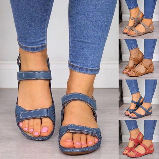 xakxx Women Sandals Soft Stitching Ladies Sandals Comfortable Flat Sandals Open Toe Beach Shoes Footwear Zapatos De Mujer Wholesale