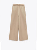 xakxx xakxx- Spring New Women's  Fashion Versatile Professional Style Commuter Loose Leg Pants