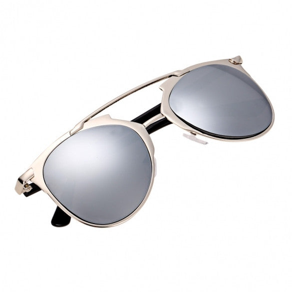 xakxx Vintage Style Unisex Mirror Lens Sunglasses Glasses Eyewear Metal Frame