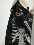 xakxx Y2K Gothic Zip Up Hoodies Women Punk Oversized Skull Skeleton Print Sweatshirts Black Hip Hop Loose Tops Jacket Grunge