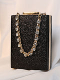 xakxx Chains Rhine Stones Handbags