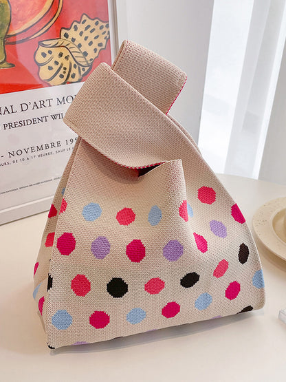 xakxx Multi-Colored Polka Dot Bags Handbags