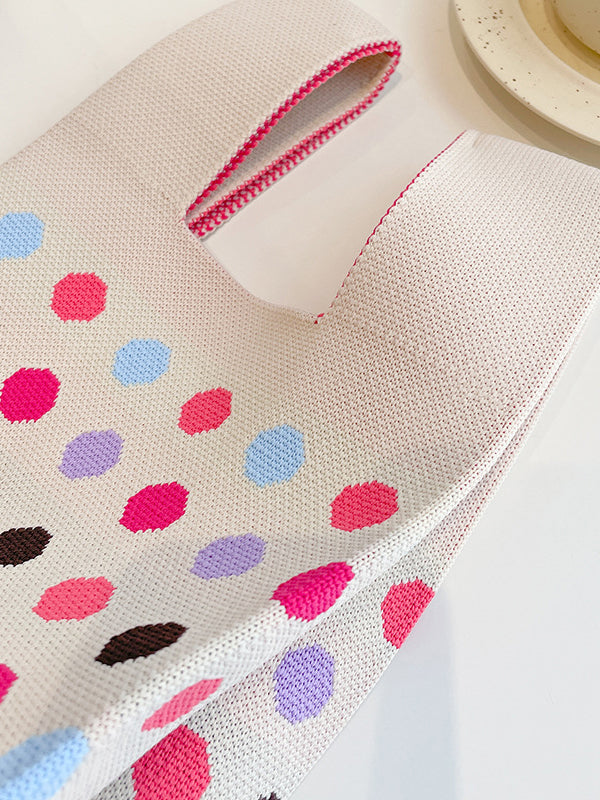 xakxx Multi-Colored Polka Dot Bags Handbags