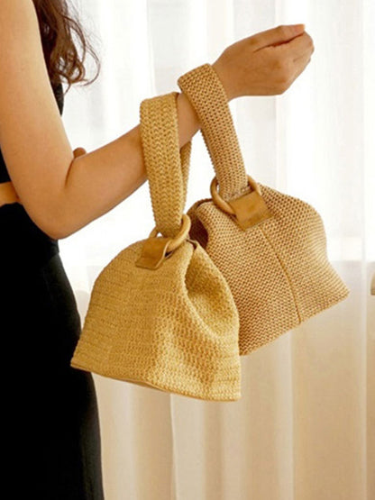 xakxx Casual Simple Weave Handbag