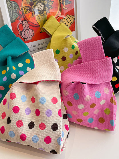 xakxx Multi-Colored Polka Dot Bags Handbags