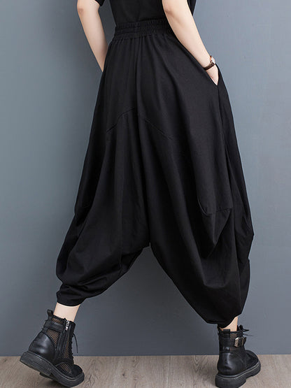 xakxx Harem Pants Irregular Clipping Split-Joint Casual Pants Bottoms