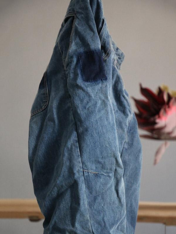 xakxx Loose Vintage Faded Ruffled Jean Pants