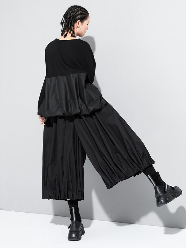 xakxx Cool Loose Ruffled Wide Leg Pants