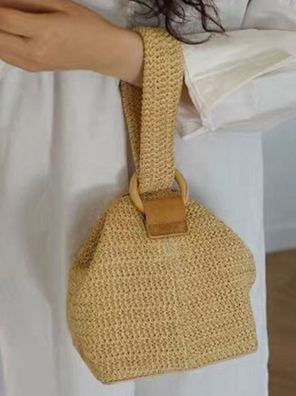 xakxx Casual Simple Weave Handbag