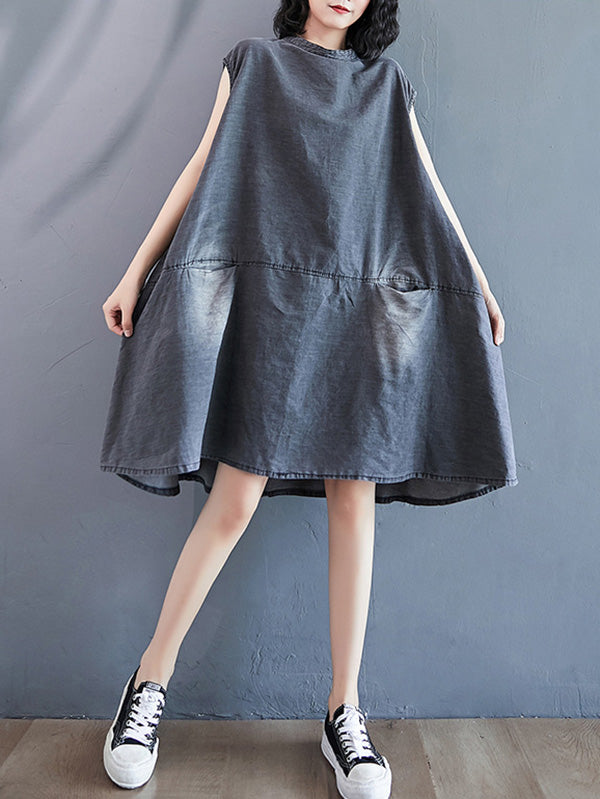 xakxx Original Split-Joint With Pocket Denim Dress