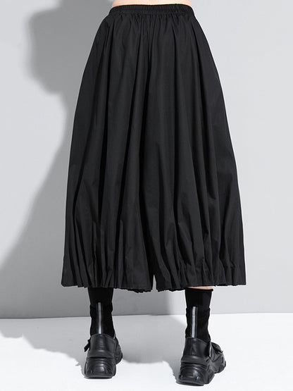 xakxx Cool Loose Ruffled Wide Leg Pants