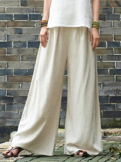 xakxx Vintage Casual Yoga Loose Wide Leg Pants