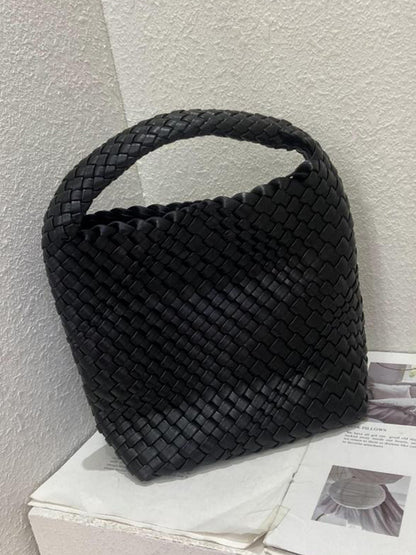 xakxx Solid Color Woven Bags Handbags