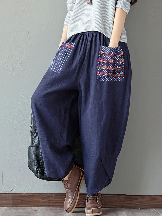 xakxx Ethnic-style Wide Leg Pants Bottom