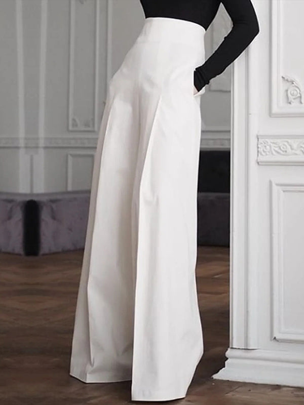 xakxx Urban White Wide Leg Pants