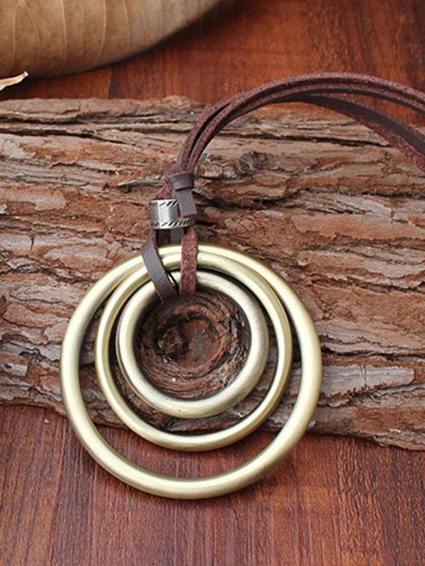 xakxx Retro Rings Necklace