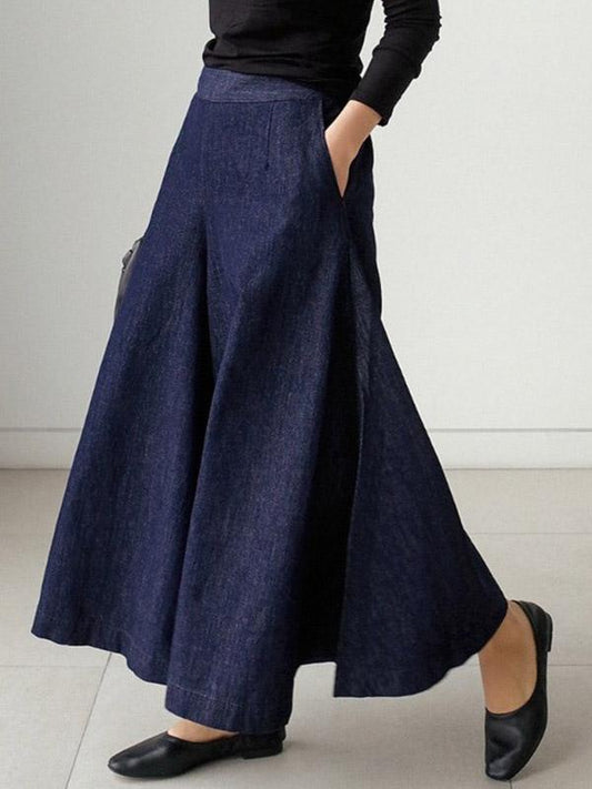 xakxx Loose Wide-Leg Empire Jean Pants