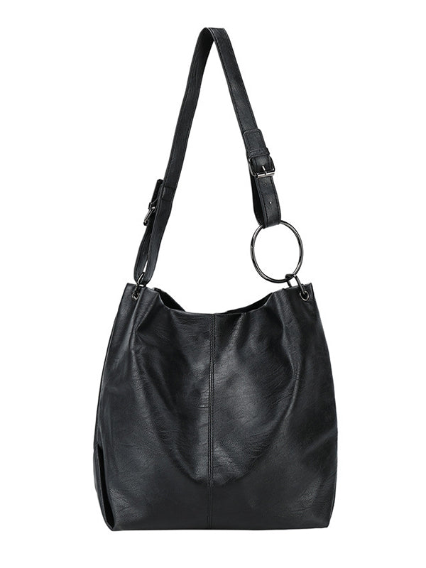 xakxx Fashion Urban Solid Color PU Shoulder Bag