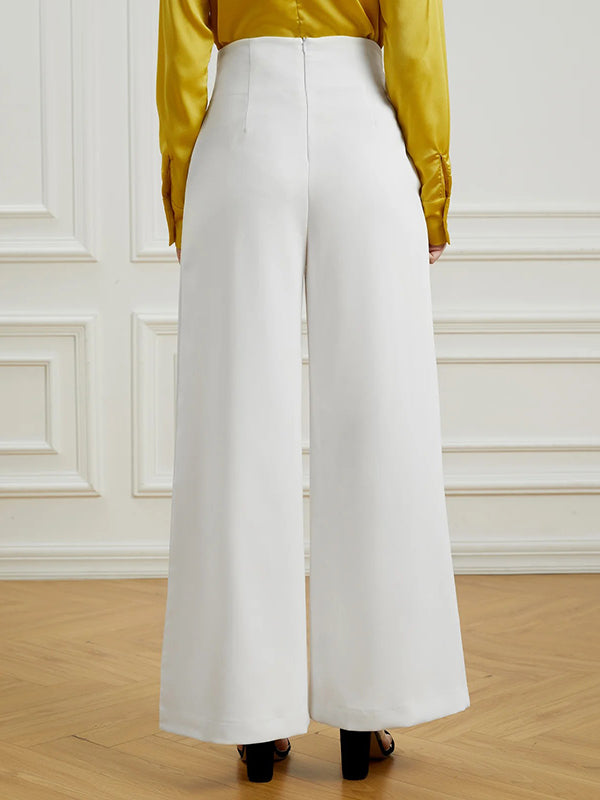 xakxx Urban White Wide Leg Pants