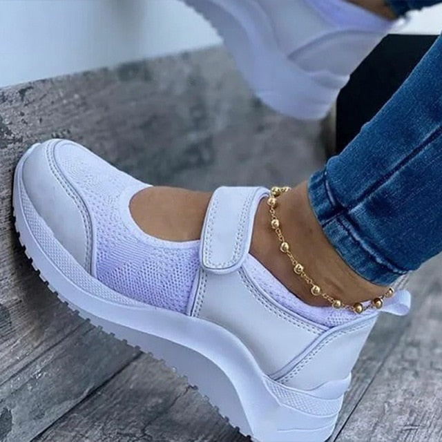 xakxx Summer Women Casual Shoes Sneakers Women Shoes  Breathable Mesh Platform Women Vulcanize Shoes Non Slip Chaussure Femme