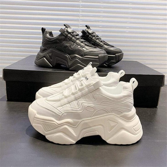 xakxx Women's Dad Shoes Luxury Women Sneakers Fashion White Sports Shoe Mesh Platform Female Footwear Tennis Tenis Con Plataforma