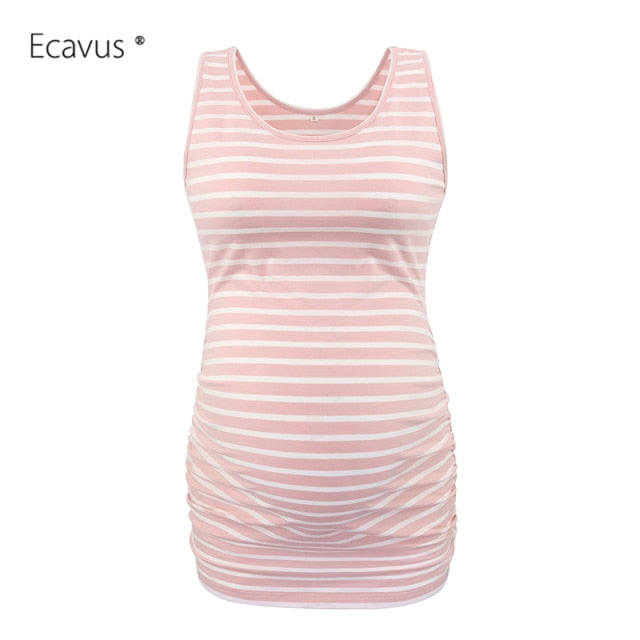 Pregnancy Maternity Tank Tops Womens Pregnant Sleeveless Side Ruched Casual Maternity Clothes Vest Tops Tee  Sleep Underwear