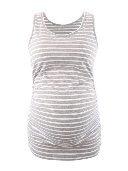 Pregnancy Maternity Tank Tops Womens Pregnant Sleeveless Side Ruched Casual Maternity Clothes Vest Tops Tee  Sleep Underwear